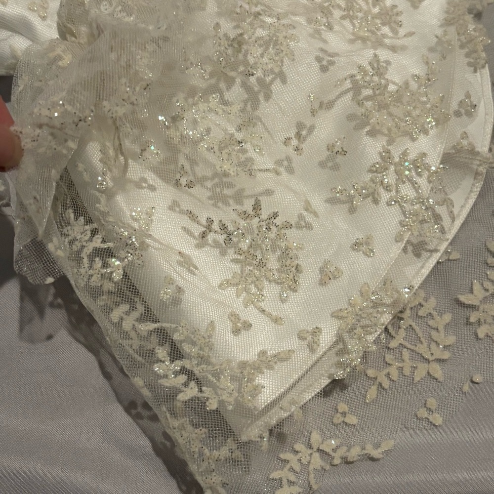 Barbie Doll Wedding Day Dress Gown 1997 Reproduction White Glitter Sparkle Bride - Picture 4 of 8
